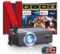 [Netflix Licensed/Dolby Audio] Proyector con WiFi y Bluetooth, FUDONI Proyector de películas al aire última intervensión con enfoque eléctrico/piedra clave automática, Native 1080P 650ANSI 4K