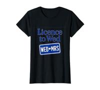 Licencia para Casarse con diseño de Placa de Despedida de Soltera Camiseta