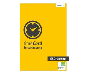 Licencia Reiner SCT timeCard para 25 empleados, descarga electrónica, 1 año