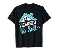 Licenciado Para Vender Agente Inmobiliario Agente Inmobiliario Casas Broker Camiseta