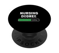 Licenciatura en Enfermería Cargando Divertido PopSockets PopGrip Adhesivo