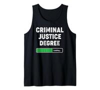 Licenciatura en Justicia Penal Cargando Divertido Estudiante Universitario Camiseta sin Mangas