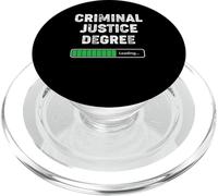 Licenciatura en Justicia Penal Cargando Divertido Estudiante Universitario PopSockets PopGrip para MagSafe