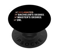 Licenciatura Melanada Maestría Dr - HBCU PopSockets PopGrip Adhesivo
