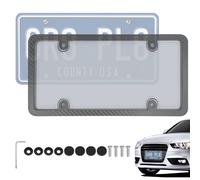 License Plate Frame, Car Accessories, Plate Cover Protector,12.6x6.38 Inches, Standard Size Fit Design, Front and Rear Coverage, Ideal for Travel Road Trips Commuting Family Outings