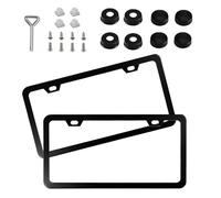 License Plate Holder - Matte Anti-Slip Frame | Front and Rear License Plate Frames for Trucks, SUVs, RVs, and Cars, Matte Finish, Ideal for Commuting, Touring, Daily Driving, Family Outings, S