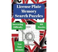 License Plate Memory Search Puzzles: 550+ License Plates (101 Puzzles) With Increasing Difficulty