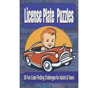 License Plate Puzzles: 50 Fun Code Finding Challenges for Adults & Teens | 6 X 9 inches | Alpha Numeric Puzzles | Large Print