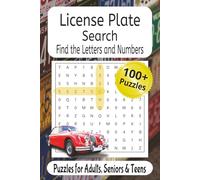 License Plate Search, Find the letters and numbers: Enjoy License Plate search puzzles with Easy to Read print, so many to find! | 6x9 inches, 200+ ... for Vacations, Holiday, and Leisure time