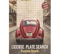 License Plate Search Puzzle Book - Extra Large Print: 50 License Plate Puzzles with Solutions in All Directions | Includes Exclusive Decode the Vanity ... & Letters Searches for Teens Adults Seniors