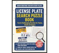 License Plate Search Puzzle Book For Teens, Adults & Seniors: Easy To Read Print Word Search About Unique Combinations of Letters and Numbers | A Fun ... | Gift For Puzzle Lovers, Grandpa & Grandma