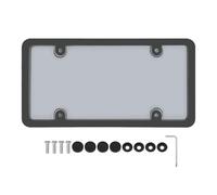 License Plates Frame and Protector, Car Number Plate Frames, 12.6x6.38 Inch Standard Front Rear Fit & Versatile Usage Scenarios, Sturdy Protective Cover for Travel Family Outings, Road Trip Commuting
