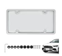 License Plates Frame and Protector, Car Number Plate Frames, 12.6x6.38 Inch Standard Front Rear Fit & Versatile Usage Scenarios, Sturdy Protective Cover for Travel Family Outings, Road Trip Commuting