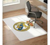 Licensed Décor Alfombra del Real Madrid - Mediana (125 cm (Ancho) x 100 cm (Alto) - Escudo a Todo Color sobre Blanco