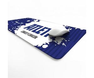 Licensed Décor Atlético de Madrid - Alfombrilla de escritorio - Atleti on Blue Graphic Splash - 43 x 90 cm