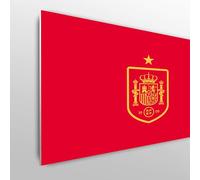 Licensed Decor - Cabecero de Cama Individual RFEF - 100 cm (Ancho) x 75 cm (Alto) - - Insignia Amarilla - Producto con Licencia Oficial