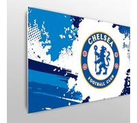 Licensed Décor Cabecero Individual Ajustable del Chelsea FC, 100 cm (Ancho) x 75 cm (Alto) - Escudo a Todo Color en Salpicadura gráfica