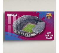 Licensed Décor FC Barcelona - Arte de pared acrílico grande (130 cm de ancho x 80 cm de alto) - Estadio 1