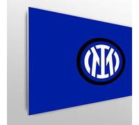 Licensed Décor FC Internazionale Milano - Cabecero de Cama Doble, 150 cm de Ancho x 75 cm de Alto, Escudo sobre Azul, Producto Oficial