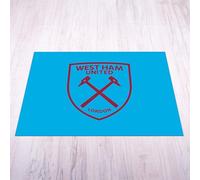 Licensed Décor West Ham United FC - Alfombrilla de Vinilo pequeña (70 cm de Ancho x 100 cm de Alto), Color Azul