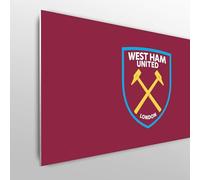 Licensed Décor West Ham United FC - Cabecero de Cama Doble, 150 cm (Ancho) x 75 cm (Alto) - Escudo de Color en Claret - Producto Oficial