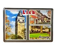 Lich, Lich Souvenir, Lich Nevera imán, recuerdo de viaje de Lich, recuerdo de Alemania, Hesse Lich