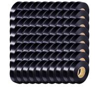 Lichamp Paquete de 80 cintas eléctricas negras impermeables, 3/4 pulgadas x 66 pies, grado industrial, certificación UL/CSA, cinta eléctrica de alta temperatura, supervinilo eléctrico