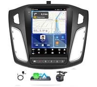LICHENGTAI Android 13 Doble DIN Radio para Ford Focus MK3 2012-2018 con Carplay Android Auto, 9.7 Pulgadas Autoradio con Bluetooth GPS WiFi FM/RDS SWC Cámara Trasera, 2+32G
