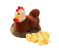 LICHENGTAI Animal de Peluche, Juego de Minifiguras de Animales, Pollitos, Huevo, Nido de Pollo, Divertidos Juegos de Muñecos de Animale, Regalos de Cumpleaños para Niños Y Niñas