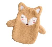 LICHENGTAI Bolsa de agua caliente de 350 ml de PVC, bolsa de agua caliente a prueba de fugas, bolsa de agua caliente extraíble y lavable, regalos de Navidad para niños, ancianos, novias