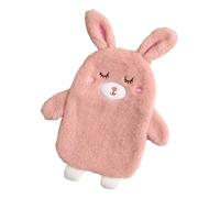 LICHENGTAI Bolsa de agua caliente de 350 ml de PVC, bolsa de agua caliente a prueba de fugas, bolsa de agua caliente extraíble y lavable, regalos de Navidad para niños, ancianos, novias