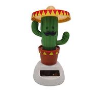 LICHENGTAI Coche Dashboard Dancer Bobble Heads Juguete Solar Powered Decoration Solar Nodder Cactus Dancing Toy Shaking Cute Cactus Decoration Asintiendo Animal Figuras Estatua