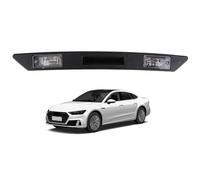 LICHENGTAI Conjunto molduras luces placa matrícula agarre del maletero Compatible con A3 8P A4 B6 B7 A6 C6 Q7 Placa de Matrícula Maletero 8P4827574 Embellecedor de placa de matrícula de repuesto