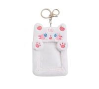 LICHENGTAI Kpop - Porta fotos de peluche con llavero para tarjetas de identificación, llavero, fotos, tarjetero, tarjeta de crédito, tarjetero transparente para niñas, niños