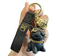 LICHENGTAI Llavero Bulldog, Lindo Llavero de Animal Llavero Bulldog Francés Llavero Perro Llavero para Niños, Personalizada Bulldog Llavero del Coche Encanto para Decorar Mochilas, Pareja, Maletas