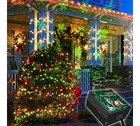 LICHENGTAI Proyector de Navidad, Luces de Nieve Navideña, Decoración Exterior Impermeable, Iluminación para Jardín/Fiesta