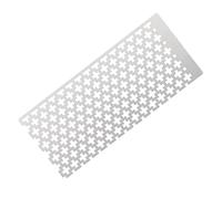 LICHENGTAI Regla de malla para pintura de diamantes, regla 5D, herramienta de pintura de diamante, regla de acero inoxidable, plantilla de pintura de diamante rectangular, herramientas de fijación,