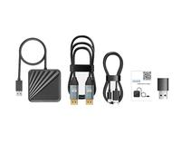 LICHIFIT - Adaptador + receptor Bluetooth para PS VR2 a ordenador Windows, kit adaptador de PC para PS5 VR2 convertidor conector con cable de alimentación tipo C y cable DisplayPort 1.4 HD
