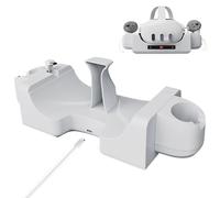 LICHIFIT Base de carga de pared/mesa para Meta Quest 3 VR Auriculares y mango Base de carga para Quest3 VR Accesorios de cargador