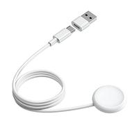 LICHIFIT Base de Carga inalámbrica del Cargador de Reloj para Google Pixel Watch Reemplazo Tipo-C Base de Cable de Carga con Adaptador USB