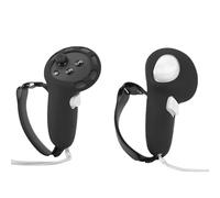 LICHIFIT Cubierta de Agarre de Mango de Silicona para Accesorios de Mango de Juego Meta Quest 3 VR, Mangos de Controlador Fundas Protectoras Piel con Correas Ajustables para Nudillos