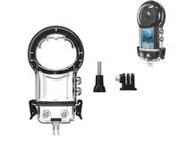 LICHIFIT Funda impermeable de 40 m para cámara panorámica Insta360 X5, funda de buceo subacuática, carcasa protectora para buceo con interfaces de expansión y adaptador de puerto de tornillo de 1/4