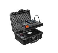 LICHIFIT Funda rígida impermeable con bloqueo de código para GoPro Hero/para DJI Action/para cámara deportiva Insta ACE Pro/GO3s, funda de transporte de doble capa, maleta, caja organizadora de viaje