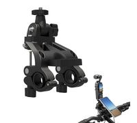 LICHIFIT Soporte de abrazadera para manillar de bicicleta DJI Osmo Action 5 Pro para Insta360 X4 para GoPro Hero 13, base de cámara de acción, soporte de cabeza frontal de bicicleta, barra de