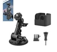 LICHIFIT Soporte de coche con ventosa para DJI OSMO POCKET 3 soporte de cámara para parabrisas de coche, adaptador de expansión para Insta360 X4/X3 para GoPro Max/Hero 12 para DJI Action 4
