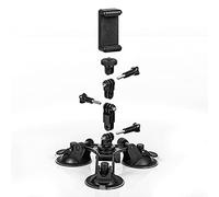 LICHIFIT Soporte de ventosa fuerte para montaje en coche, trípode grande, soporte para parabrisas de coche, para DJI OSMO para GoPro 11/10/9 para Insta360 ONE X3/ONE X2/ONE X/ONE