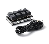 LICHIFIT Teclado de 8 teclas, interfaz USB, copia, pegar, atajos, mini teclado mecánico para SayoDevice