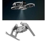 LICHIFIT Tren de aterrizaje plegable con luces LED flash para dron DJI FLIP con patas extendidas iluminadas de advertencia luz intermitente soporte de aumento de altura luces de vuelo nocturno soporte