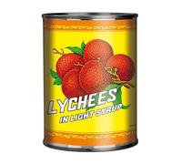 Lichis Pelados en Almíbar 540 g Lata Fruta Exótica Lista para Servir Sin Hueso Ideal Postres Repostería Cócteles