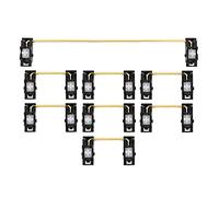 LICHONGUI Everglide Panda Black Black Gold Placa Plateado Estabilizador montado en Placa para la Placa de Teclado mecánico Personalizado YC66 ZEEYOO 68 YC96 WOMIER (Color : Panda S 104 x1)